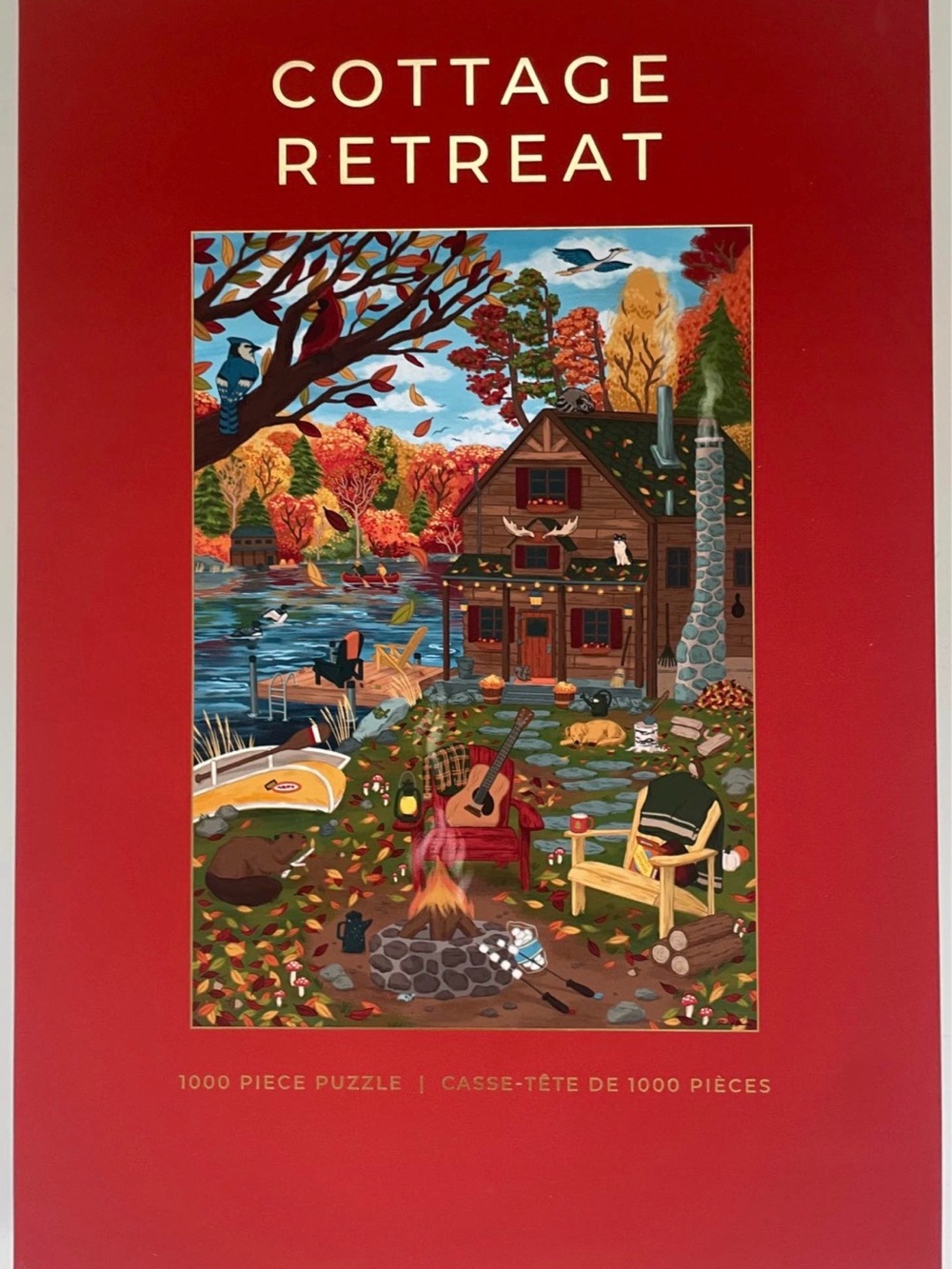 Hobbry Cottage Retreat 1000-Piece Jigsaw Puzzle Cozy Autumn Scene